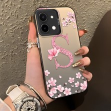 HONTINGA Vivo Y28 ile Uyumlu Kılıf Silikon Kenar Sert Arka Kamera Koruyucu Basitlik Anti Düşme Kamera Korumalı Çiçekli Desen Couple Telefon Kılıfı Kadın ve Erkek Için Uygundur K1-1382