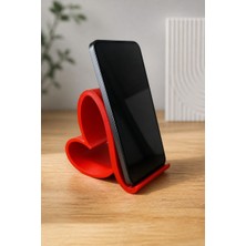 NovaPrint Akış Form Tasarımlı Minimalist Telefon Standı – Modern 3D Baskı Masaüstü Telefon Tutucu ve Dekoratif Desktop Aksesuarı