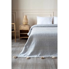 Assos Gri Taş Yıkama Çift Kişilik Yatak Örtüsü 230x250 5037