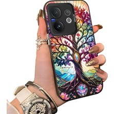 HONTINGA Vivo V60 5g ile Uyumlu Kılıf Silikon Kenar Sert Arka Kamera Koruyucu Basitlik Anti Düşme Kamera Korumalı Yaratıcılık Desen Couple Telefon Kılıfı Kadın ve Erkek Için Uygundur K1-1378