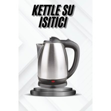 Esranın Dünyası Kettle Su Isıtıcı C F Priz Uyumlu 220 - 240 V Paslanmaz Çelik Kablolu
