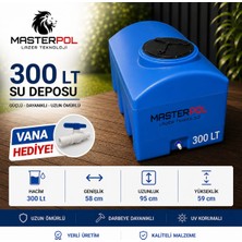 Promaster 300 Lt Kare Mavi Su Deposu VANA HEDİYE Tankı Bidonu Karavan