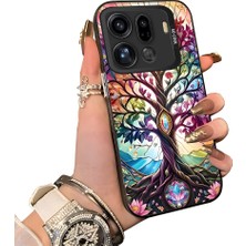 HONTINGA Oppo Find X9 Pro 5g ile Uyumlu Kılıf Silikon Kenar Sert Arka Kamera Koruyucu Basitlik Anti Düşme Kamera Korumalı Yaratıcılık Desen Couple Telefon Kılıfı Kadın ve Erkek Için Uygundur K1-1378