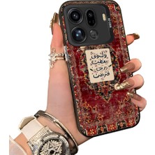 HONTINGA Oppo Find X9 Pro 5g ile Uyumlu Kılıf Silikon Kenar Sert Arka Kamera Koruyucu Basitlik Anti Düşme Kamera Korumalı Arap Desen Couple Telefon Kılıfı Kadın ve Erkek Için Uygundur K1-1381