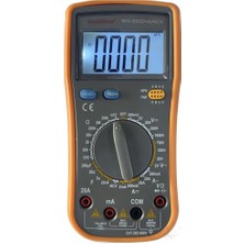 Wellhise WH 890D+ NCV Işıklı Dijital Multimetre Ölçü Aleti Geniş Ölçüm Mesafesi ile Kullanım Kolaylığı