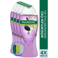 Palmolive Moments Böğürtlen ve Orkide Özleri ile Nemlendirici Banyo ve Duş Jeli 500 ml x 4 Adet + Seyahat Kiti Hediye