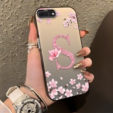 HONTINGA iPhone 7 Plus ile Uyumlu Kılıf Silikon Kenar Sert Arka Kamera Koruyucu Basitlik Anti Düşme Kamera Korumalı Çiçekli Desen Couple Telefon Kılıfı Kadın ve Erkek Için Uygundur K1-1382