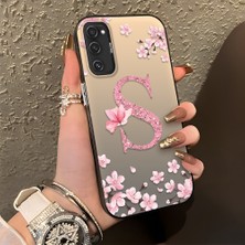HONTINGA Samsung Galaxy S20 Fe ile Uyumlu Kılıf Silikon Kenar Sert Arka Kamera Koruyucu Basitlik Anti Düşme Kamera Korumalı Çiçekli Desen Couple Telefon Kılıfı Kadın ve Erkek Için Uygundur K1-1382