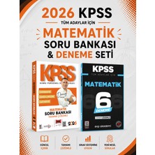 Anla Kazan Yayınları Yargı 2026 Kpss Matematik Soru Bankası & Kpss Matematik 6 Deneme Evp Akademi Seti