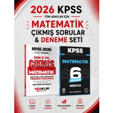 Anla Kazan Yayınları Yediiklim 2026 Kpss Matematik Son 11 Yıl Çıkmış Sorular & Kpss Matematik 6 Deneme Evp Akademi