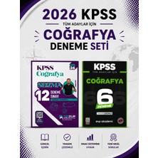 Anla Kazan Yayınları Yediiklim 2026 Kpss Coğrafya 12 Deneme & Kpss Coğrafya 6 Deneme Evp Akademi Seti