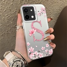 HONTINGA Vivo Y28 ile Uyumlu Kılıf Silikon Kenar Sert Arka Kamera Koruyucu Basitlik Anti Düşme Kamera Korumalı Çiçekli Desen Couple Telefon Kılıfı Kadın ve Erkek Için Uygundur K1-1382