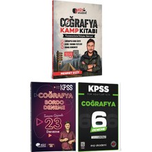 Anla Kazan Yayınları Mehmet Eğit 2026 Kpss Coğrafya Kamp Kitabı & Coğrafya Deneme & Evp Akademi Coğrafya Deneme Seti