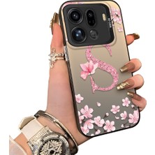 HONTINGA Oppo Find X9 Pro 5g ile Uyumlu Kılıf Silikon Kenar Sert Arka Kamera Koruyucu Basitlik Anti Düşme Kamera Korumalı Çiçekli Desen Couple Telefon Kılıfı Kadın ve Erkek Için Uygundur K1-1382
