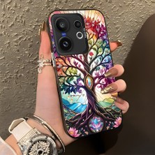 HONTINGA Vivo X200 Fe ile Uyumlu Kılıf Silikon Kenar Sert Arka Kamera Koruyucu Basitlik Anti Düşme Kamera Korumalı Yaratıcılık Desen Couple Telefon Kılıfı Kadın ve Erkek Için Uygundur K1-1378