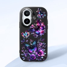 HONTINGA Vivo X200 Fe ile Uyumlu Kılıf Kamera Korumalı Düşüme Önleyici Kamera Koruyucu Siyah Yumuşak Silikon Couple Telefon Kılıfı Kelebek Desenli K4-0382