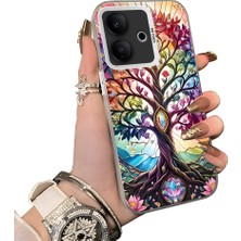 HONTINGA Vivo V60 Lite 5g ile Uyumlu Kılıf Silikon Kenar Sert Arka Kamera Koruyucu Basitlik Anti Düşme Kamera Korumalı Yaratıcılık Desen Couple Telefon Kılıfı Kadın ve Erkek Için Uygundur K1-1378