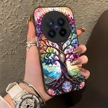 HONTINGA Vivo X300 Pro ile Uyumlu Kılıf Silikon Kenar Sert Arka Kamera Koruyucu Basitlik Anti Düşme Kamera Korumalı Yaratıcılık Desen Couple Telefon Kılıfı Kadın ve Erkek Için Uygundur K1-1378