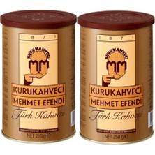 Mehmet Efendi Kuru Kahveci 250 gr Teneke Kutu 2 'li Eko Paket
