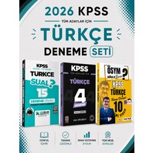 Anla Kazan Yayınları 2026 Kpss Türkçe Deneme Seti Yediiklim + Dizgi Kitap + Evp Akademi Seti