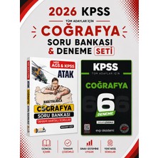 Anla Kazan Yayınları Mehmet Eğit 2026 Kpss Haritalarla Atak Coğrafya Soru Bankası & Kpss Coğrafya 6 Deneme Evp Akademi