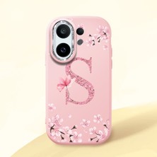HONTINGA Vivo X200 Fe ile Uyumlu Kılıf Kamera Korumalı Düşüme Önleyici Kamera Koruyucu Pembe Yumuşak Silikon Couple Telefon Kılıfı Çiçekli Desenli K4-0388