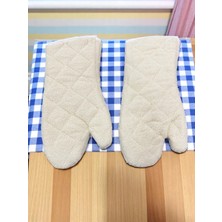 Alopex Fox Dokuma Fırın Eldiveni Çift (2'li) 35 cm