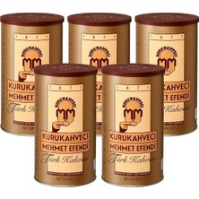 Kurukahveci Mehmet Efendi Türk Kahvesi Teneke 5 x 500 G