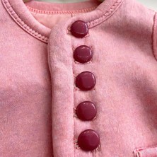 Düğmece Çocuk Için 6 Adet Plastik Şeker Düğme (16MM, Pembe)