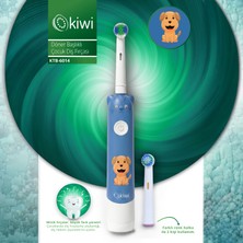 Kiwi KTB-6014 Yumuşak Uçlu Döner Başlıklı Otomatik Diş Fırçası - Mavi