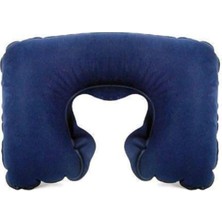 Ergonomik Şişme Boyun Yastığı - Seyahat, Uçak ve Yolculuk Yastığı (Lacivert)