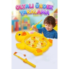 Farbu Oyuncak 12 Parça Poşetli Havuzlu Oltalı Ördek Yakalama Oyunu Eğitici Banyo ve Plaj Oyuncak Seti