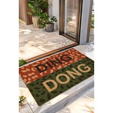 Decovetro Renkli Paspas Ding Dong Desenli Kapı Önü Halı Paspası 40 x 60 cm