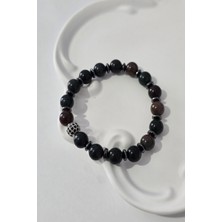 c-bhadu naturel 8 mm Zirkon Taşı, Hematit Kan Taşı Doğaltaş Bileklik