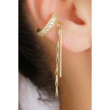 Fiyonk Kuyumculuk 14 Ayar Altın Earcuff Küpe (Tekli)