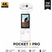 Airstorr Pocket 3 Pro 4K Ultra Hd Taşınabilir Akıllı El Kamerası Gimbal Stabilizatörlü Vlog Kamera