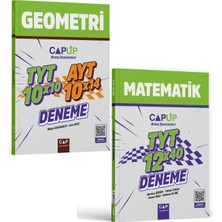 Çap Yayınları Tyt Matematik 12X40 ve Tyt Ayt Geometri 10X10 Up Deneme Seti