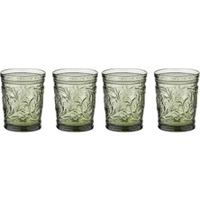 LuckyArt Violette 4’lü Yeşil Cam Su Bardak Seti 300 ml