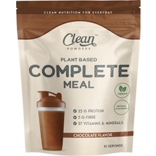 Clean Powders Bitkisel Öğün Tozu 600 Gr Çikolata Aromalı 27 Vitamin ve Mineral İçeren Vegan Alternatif