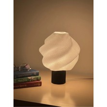 3Dikili Design Modern Dalgalı Dekoratif Abajur Gece Lambası