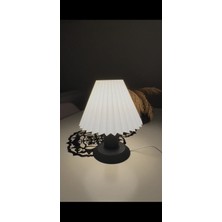 3Dikili Design Pileli Retro Dekoratif Abajur
