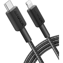 Anker 322 Lightning Şarj Kablosu, 90 Cm, Siyah - A81B5