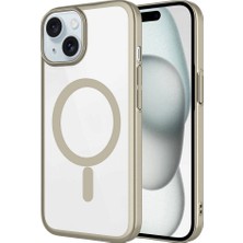Apple iPhone 15 Plus Kılıf Wireless Şarj Özellikli Sert Pc Zore Mat Riksos M-Safe Kapak