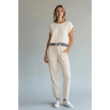 Sile Atelier %100 Pamuklu Alaçatı Ruhlu Şile Bezi Krem Bluz