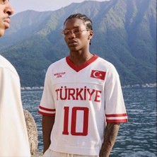 Türkiye V Yaka Dünya Kupası Özel World Cup Tasarım Takım Pamuklu Triko