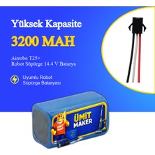 Ümit Maker Airrobo T25+ Robot Süpürge 3200 Mah Batarya
