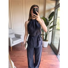Alyalis Butik Halter Yaka Tensel Takım - Lacivert