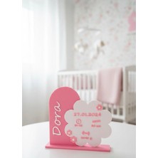 Lysia Accessory Kişiye Özel Bebek Doğum Anı Panosu – Stantlı 3D Baskı Yeni Doğan Hediyesi