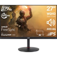 Acer Nitro XV272UZ2BMIIPRX 27" 270Hz 0.5ms Amd Freesync IPS Wqhd mm 400NIT HDR400 Vesa Pivot Gaming Monitör