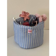 Girlsy Bags Organizer Sepet Dolap Içi Düzenleyici Makyaj Çantası Kumaş Organizer Çanta